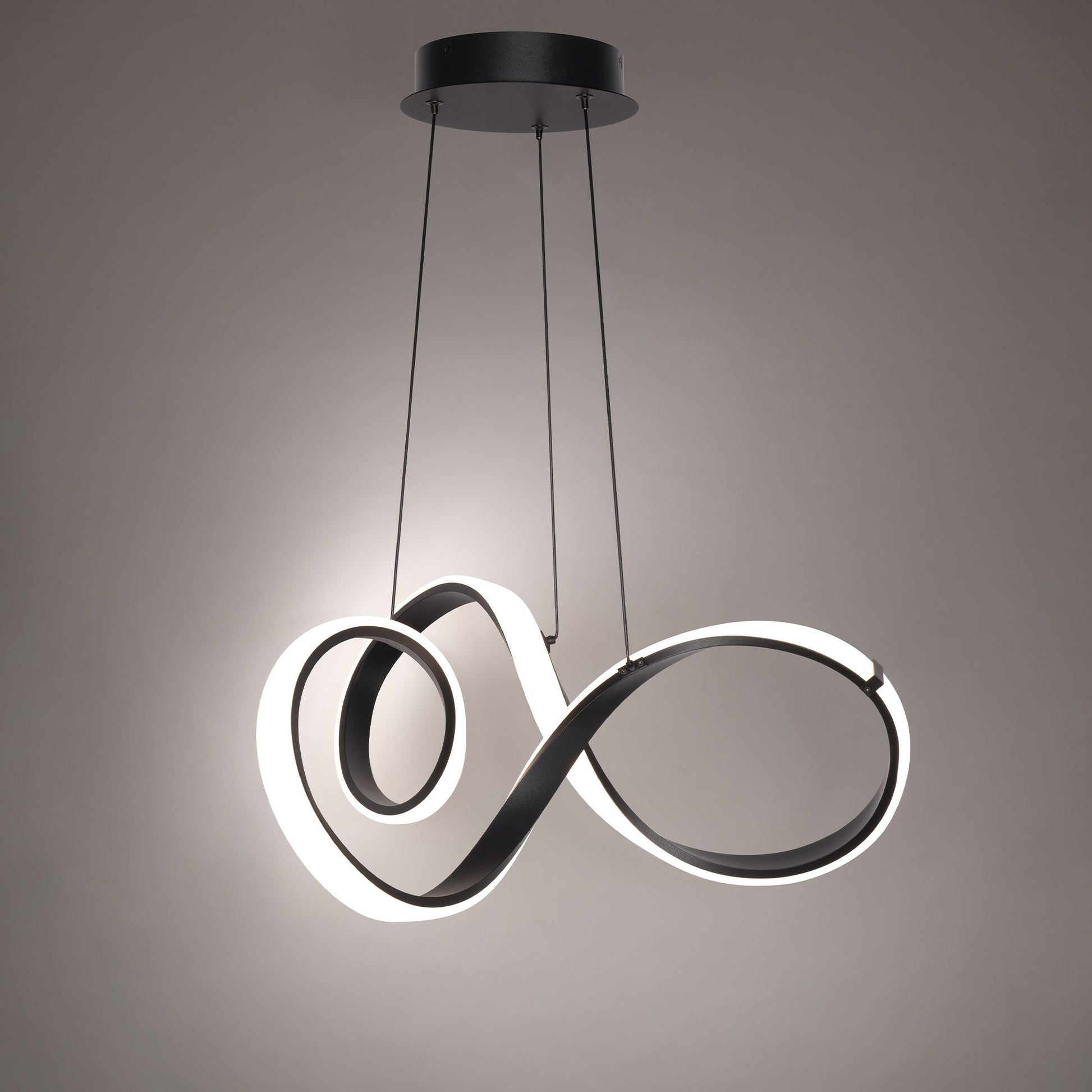 Vornado 23" LED Pendant, Black Finish - Bees Lighting