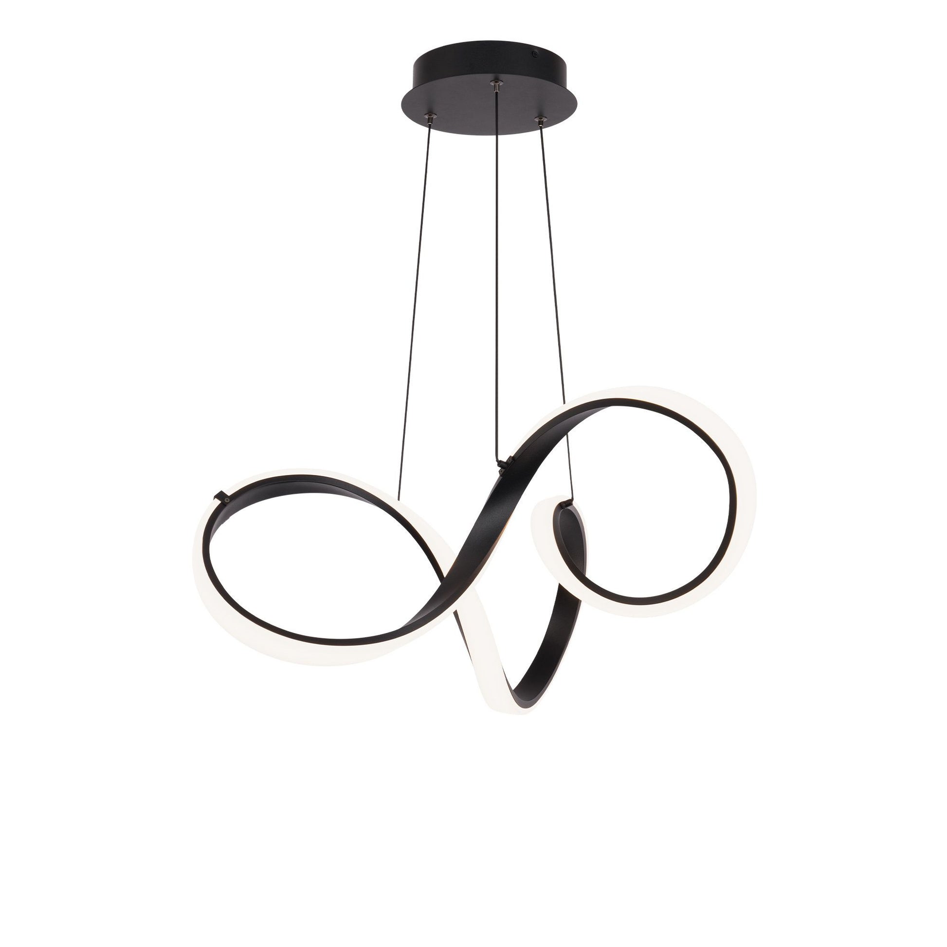 Vornado 23" LED Pendant, Black Finish - Bees Lighting