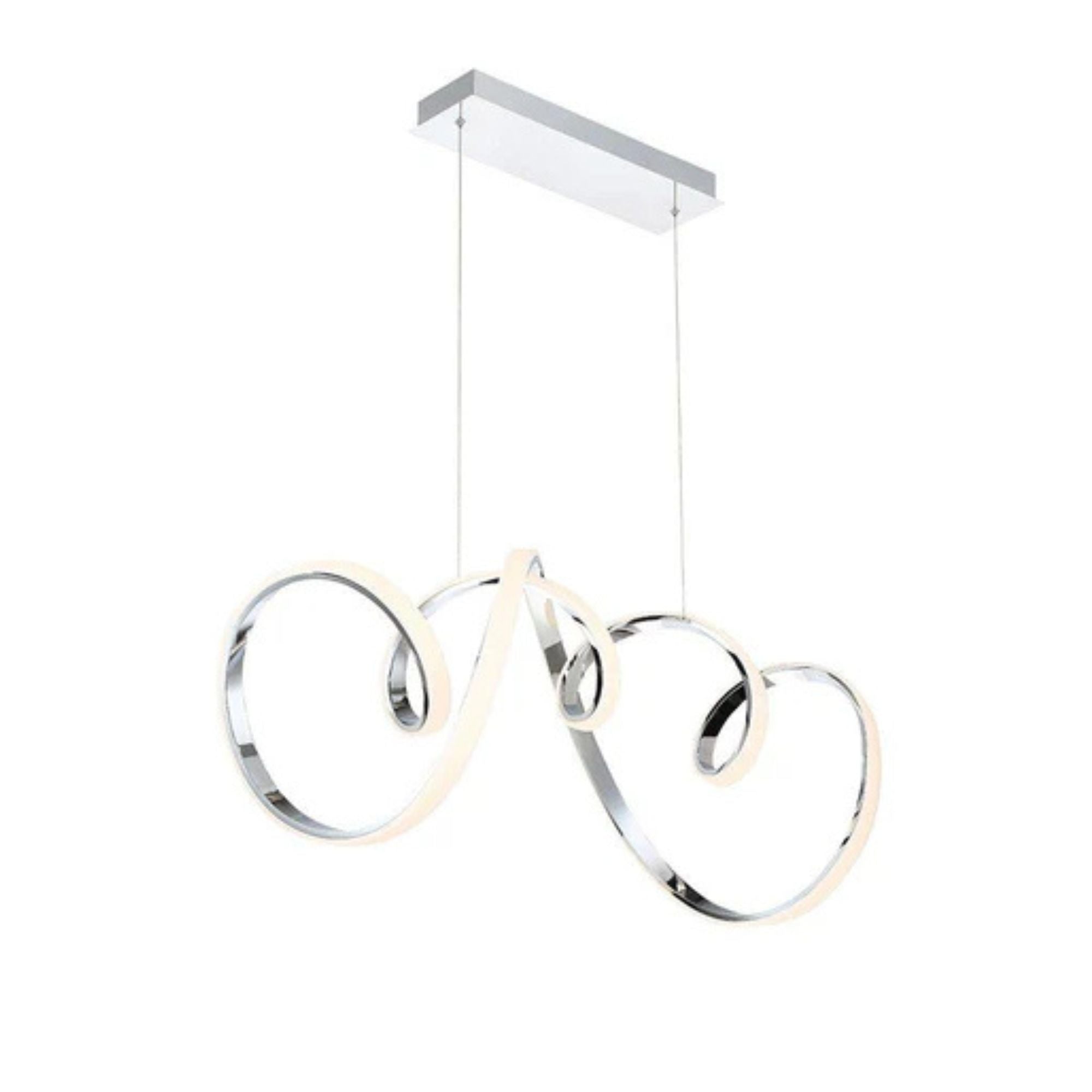 Vornado 41 in. LED Pendant Light Chrome Finish - Bees Lighting
