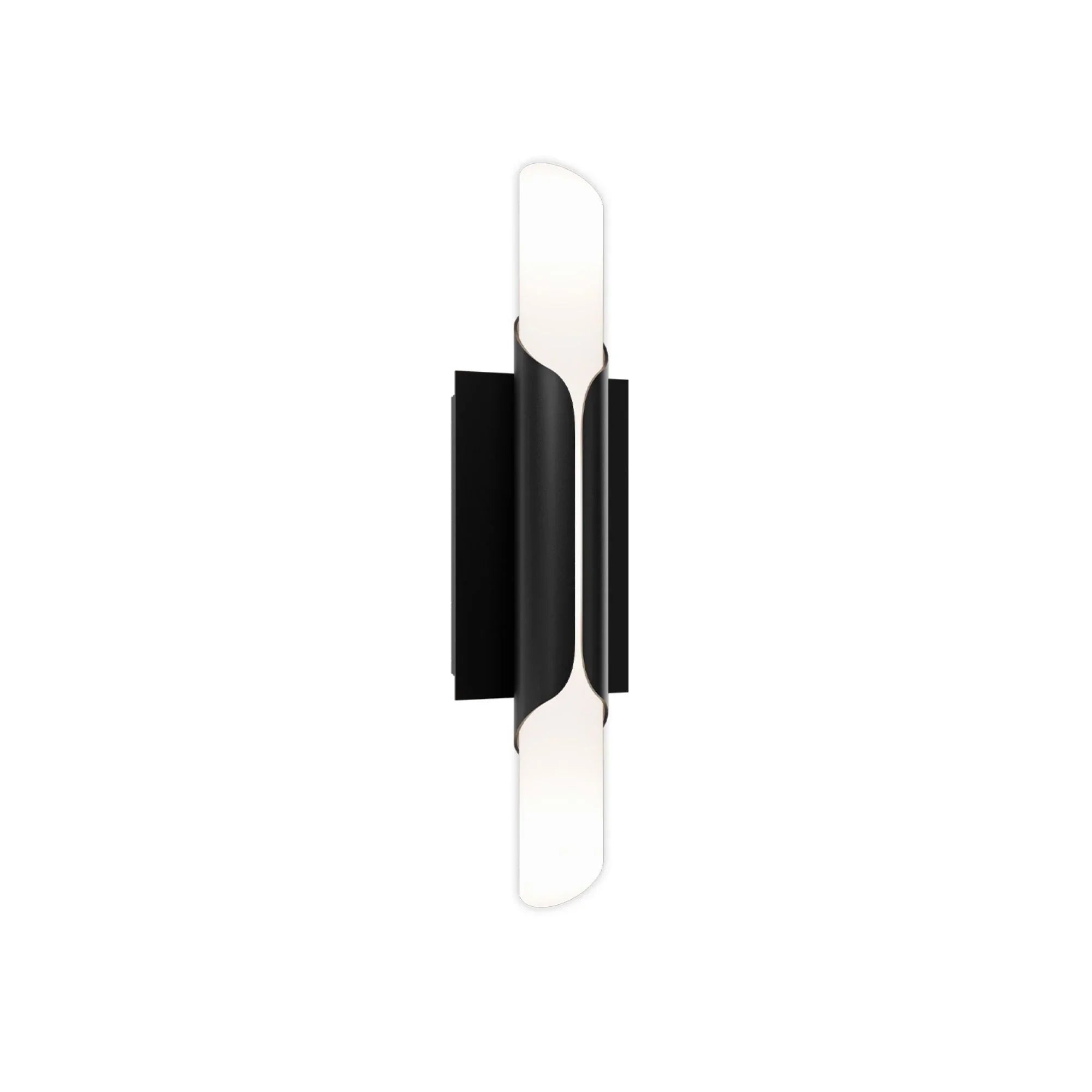 Wrappe 18" LED Wall Sconce, 4CCT, Black Finish