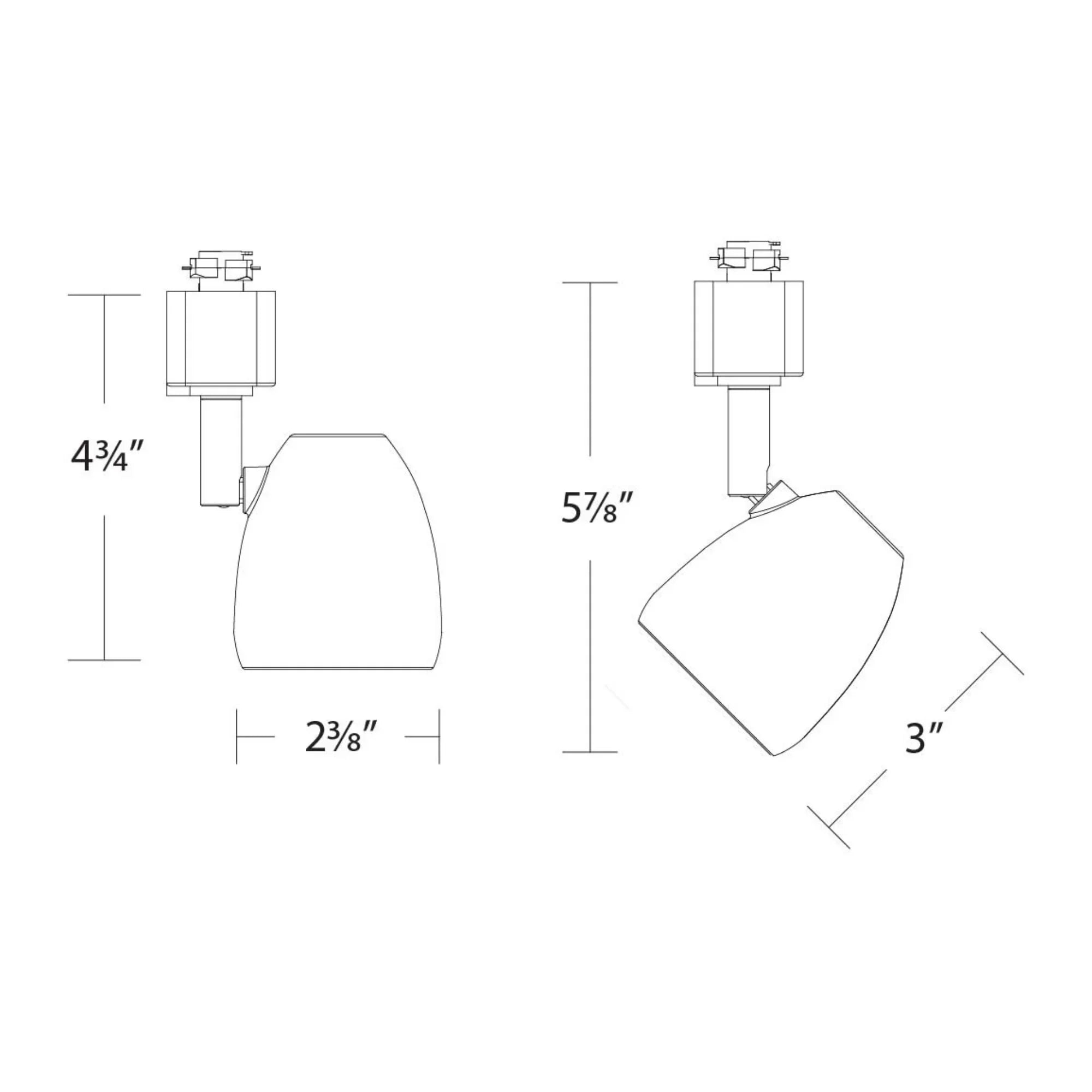 Bullet 7010, 5CCT 9W LED Track Head, 900 Lumens, Halo, 45°, Black