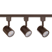 Charge 8010, 5CCT 3 Light LED Track Kit, 2600 Lumens, Halo, 45°, Bronze - Bees Lighting