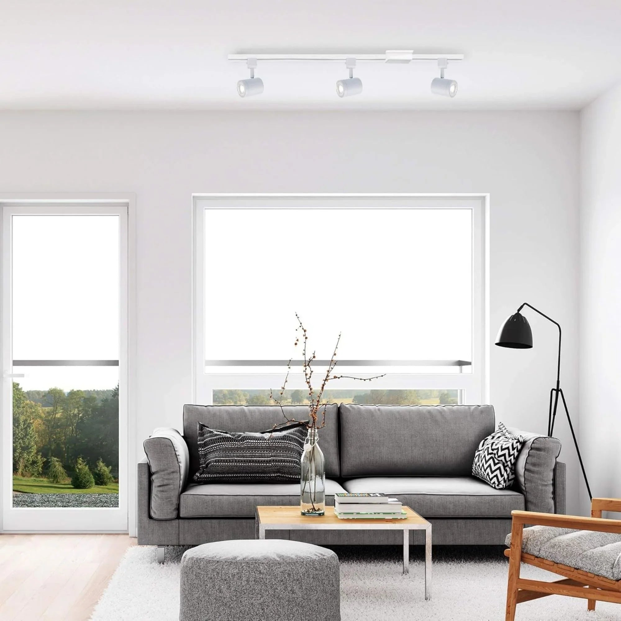 WAC Lighting - Charge 8010, 5CCT 3 Light LED Track Kit, 2600 Lumens, Halo, 45°, White | Bees Lighting