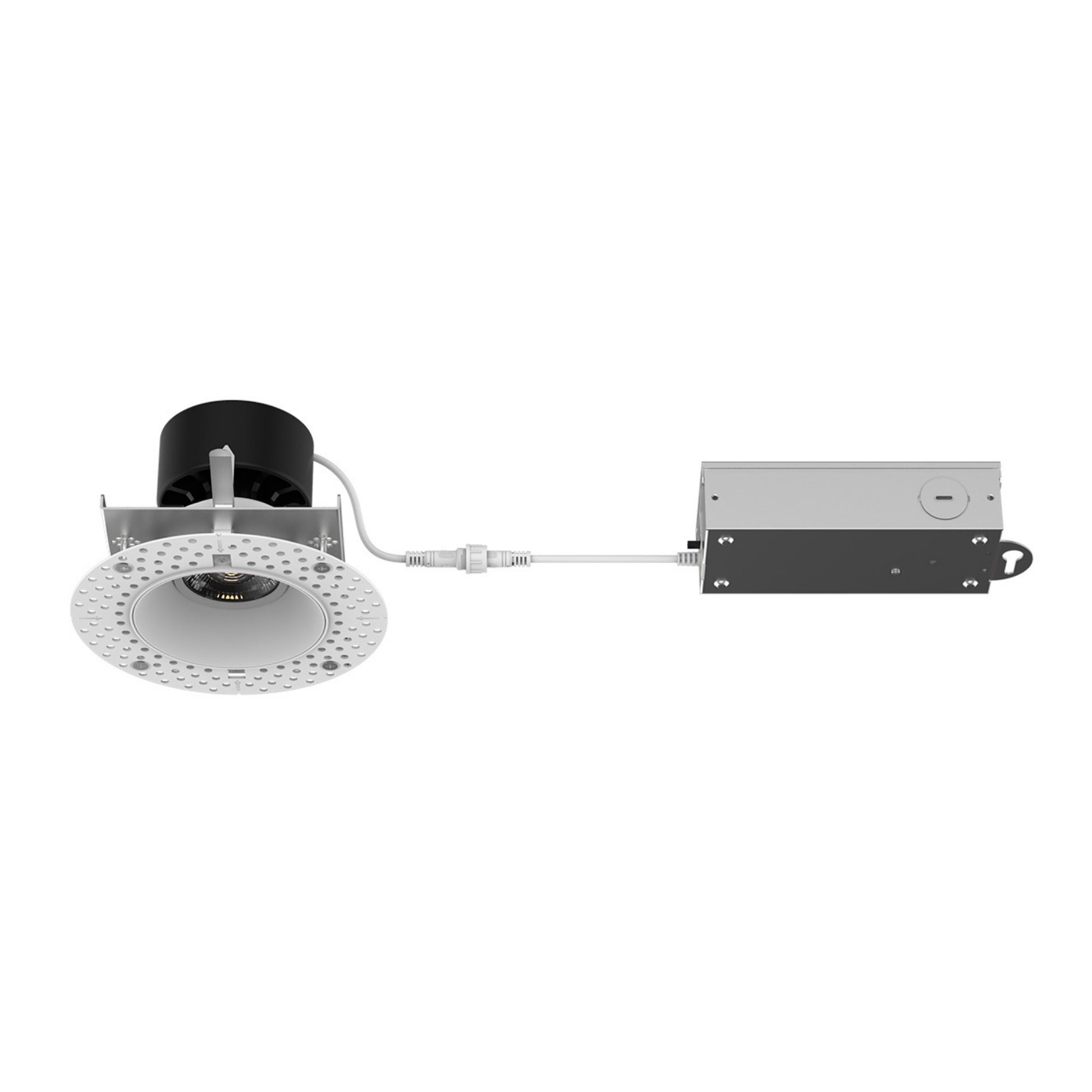 Kenric 3.5″ 5CCT Trimless Adjustable Downlight, 1450 Lumens, White Finish - Bees Lighting
