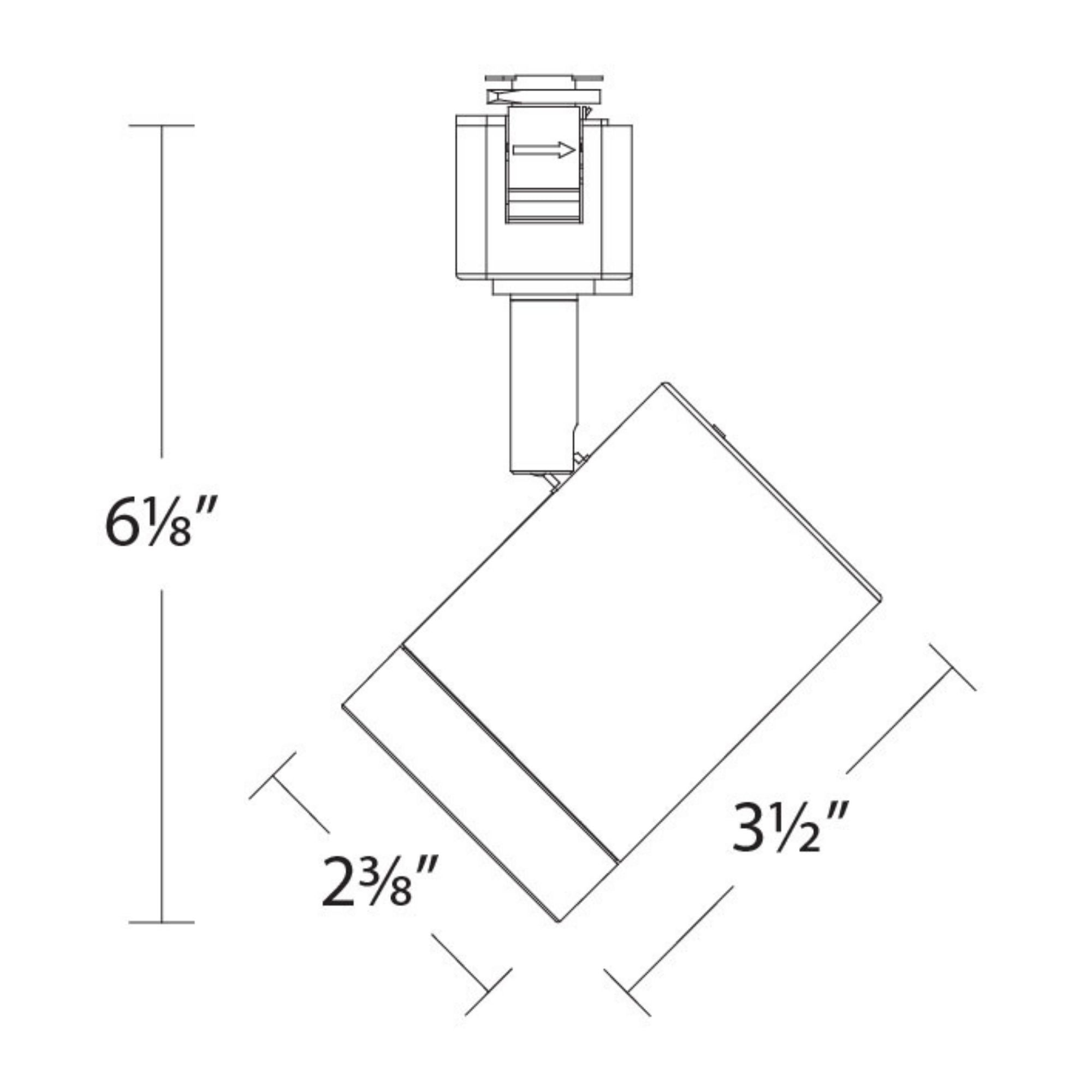 Ocularc 7012 LED Track Head 11W 1025 Lumens, Selectable CCT, 17° / 30° / 60° - Bees Lighting