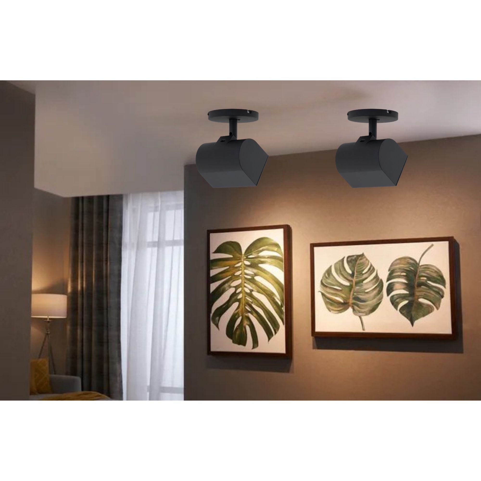 Ocularc 3020W, 5CCT 22W Wall Wash LED Monopoint, 1150 Lumens, Black
