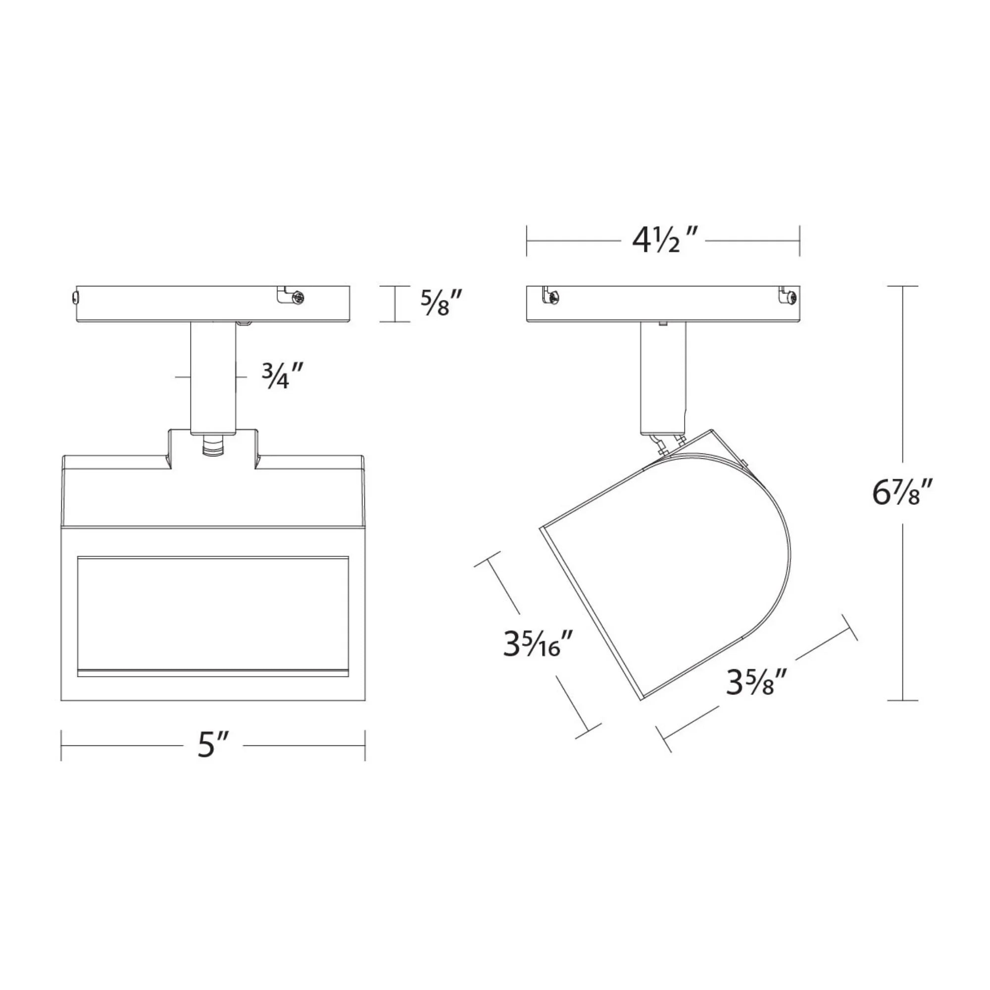 WAC Lighting - Ocularc 3020W, 5CCT 22W Wall Wash LED Monopoint, 1150 Lumens, White | Bees Lighting