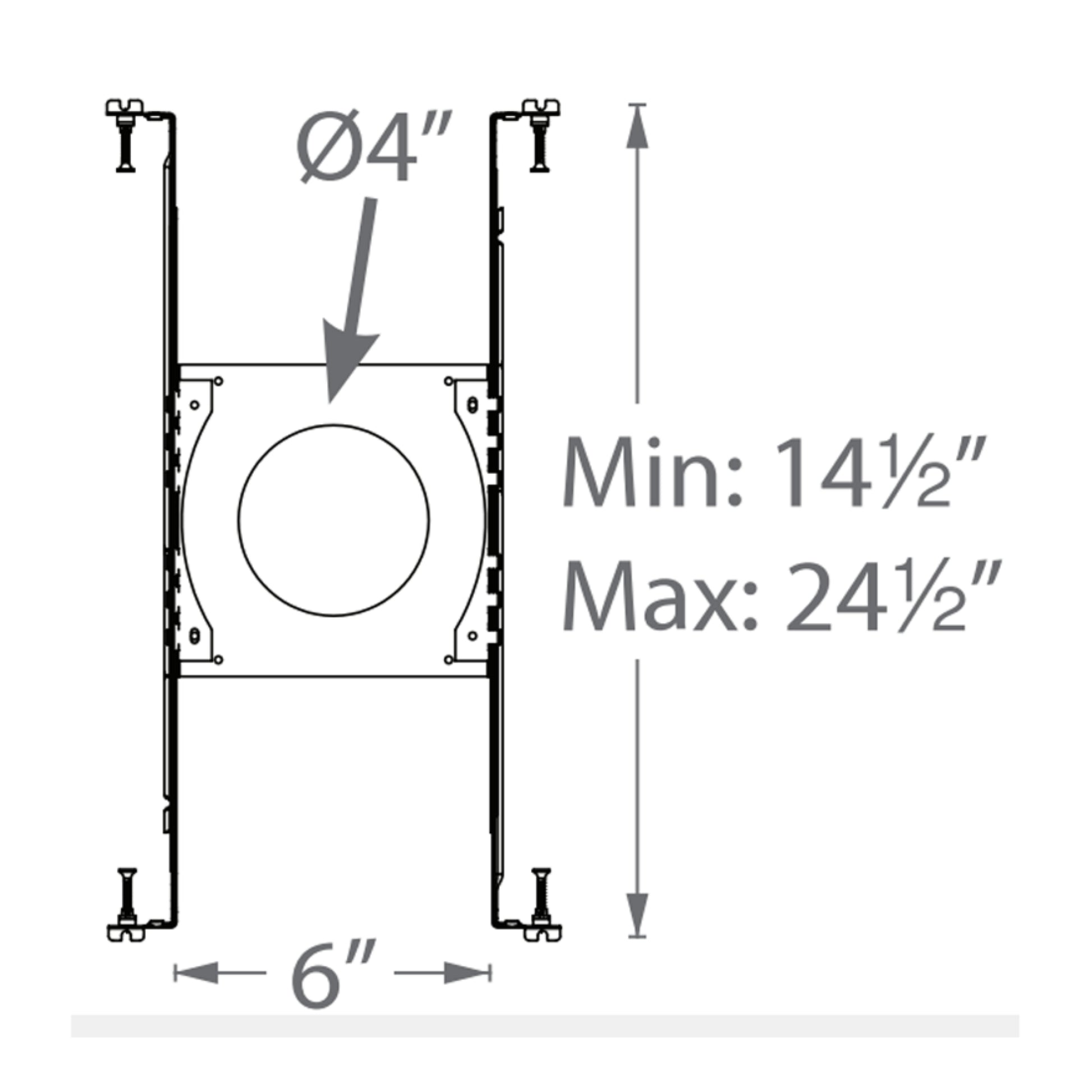 Pop-In 4″ Downlight Frame-In Kit - Bees Lighting